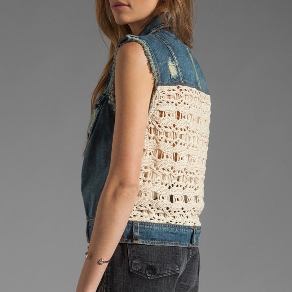 Free People Macrame Cargo Vest S - Picture 4 of 16